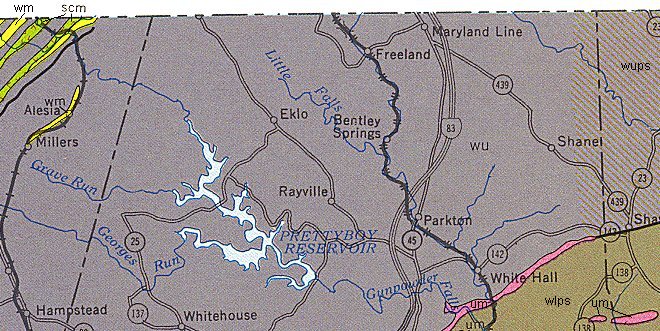 Baltimore County Geologic Map North(1968)