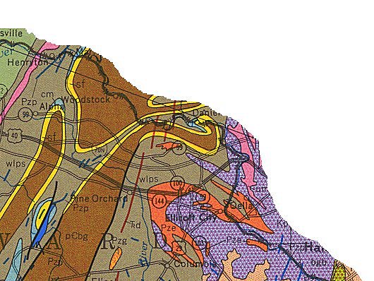 Geologic Map of Howard County Northeast (1968)